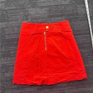 J. Crew Vibrant Red Skirt
